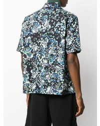 Givenchy Short Sleeve Floral Printed Shirt