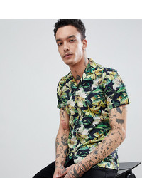 Heart & Dagger Skinny Smart Revere Collar Hawaiian Shirt