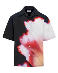 Alexander McQueen Solarised Flower Print Shirt
