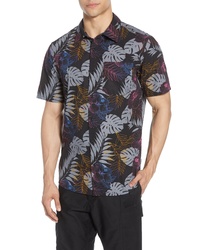 Hurley Tropicalia Floral Short Sleeve Button Up Shirt