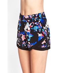 Forever 21 Abstract Floral Tulip Shorts