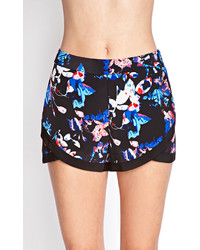 Forever 21 Abstract Floral Tulip Shorts