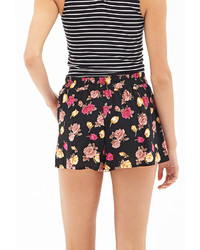 Forever 21 Floral Print Flowy Shorts