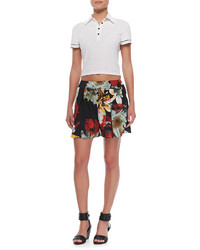 Alice + Olivia Floral Print Jersey Shorts