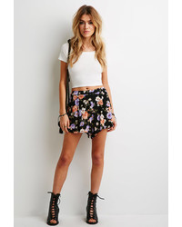 Forever 21 Floral Printed Gauze Shorts