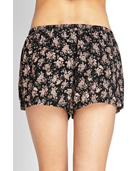 Forever 21 Flowy Floral Woven Shorts