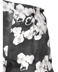 Giambattista Valli Floral Printed Silk Gazar Shorts