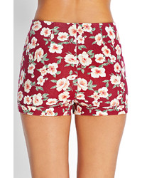 Forever 21 Knit Floral Print Shorts
