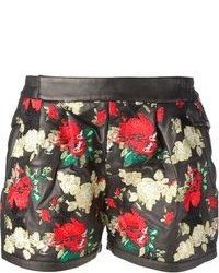 Philipp Plein Floral Embroidered Shorts