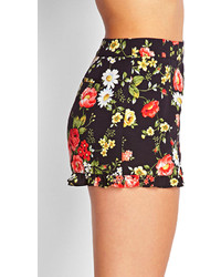 Forever 21 Ruffled Floral Shorts
