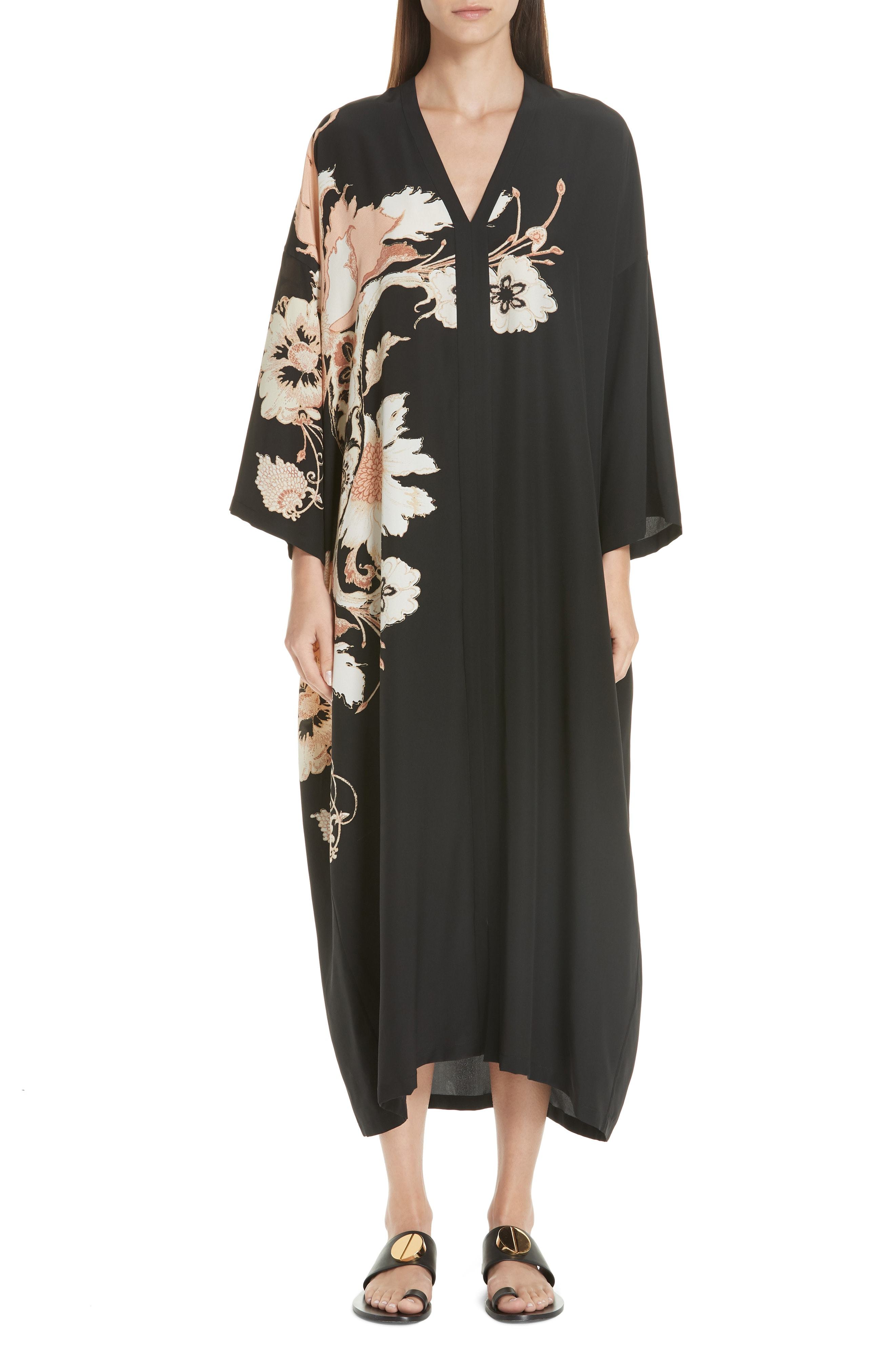 Etro Floral Print Silk Caftan Dress, $1,675 | Nordstrom | Lookastic