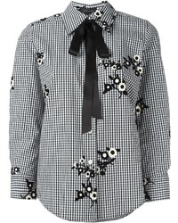 Marc Jacobs Gingham And Floral Blouse