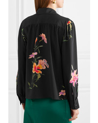 Etro Floral Print Silk Shirt