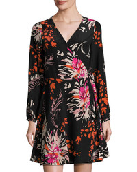Yumi Kim Carla Floral Print Silk Wrap Dress