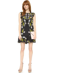 Cynthia Rowley Stencil Floral Mini Dress