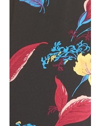 Diane von Furstenberg Floral Crop Silk Jumpsuit