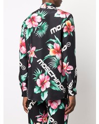 Moschino Floral Print Silk Shirt