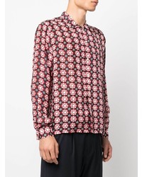 Bode Floral Print Silk Shirt