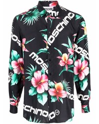 Moschino Floral Print Silk Shirt