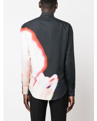 Alexander McQueen Solarised Flower Silk Shirt