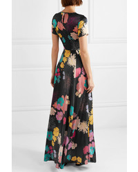 Stine Goya Nanna Floral Print Charmeuse Maxi Dress