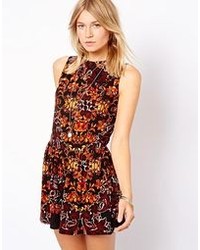 Asos Playsuit In Winter Floral