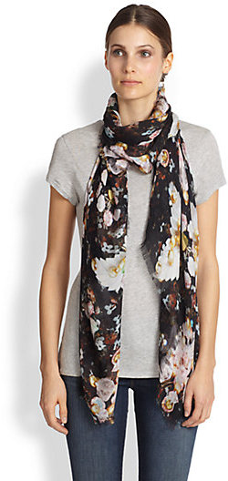Mary Katrantzou Floral Silk Scarf | Where to buy & how to wear