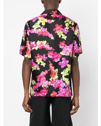 Versace Floral Print Silk Shirt