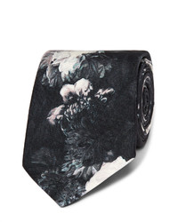 Alexander McQueen 7cm Floral Print Silk Twill Tie