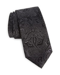 Nordstrom Mdow Floral Jacquard Silk Tie In Black At
