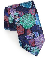 Ermenegildo Zegna Quindici Floral Silk Tie