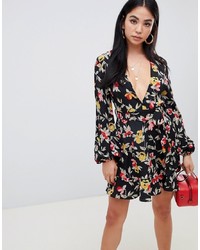 Missguided Mini Dress In Floral