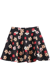 Floral Print Flare Mini Skirt