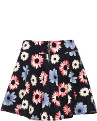 Floral Print Mini Skirt