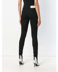Off-White Embroidered Skinny Jeans