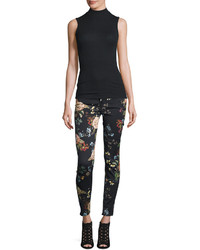 7 For All Mankind The Ankle Skinny Floral Print Jeans English Botanical