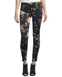 7 For All Mankind The Ankle Skinny Floral Print Jeans English Botanical