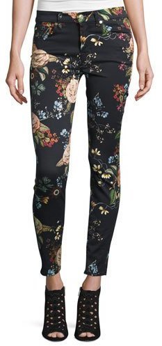 floral print skinny jeans