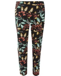 Dorothy Perkins Floral Cotton Sateen Cropped Trousers