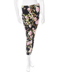 Dolce & Gabbana Floral Printed Skinny Pants