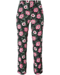 Marni Floral Print High Waist Trousers