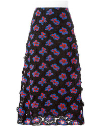 Marni 3d Floral Macram Skirt