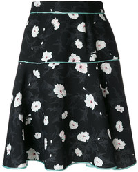 Carven Floral Flared Skirt