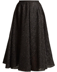 Rochas Floral Lace A Line Midi Skirt