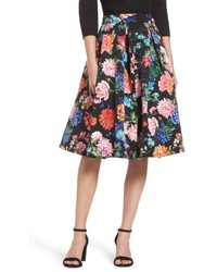 Eliza J Floral Midi Skirt