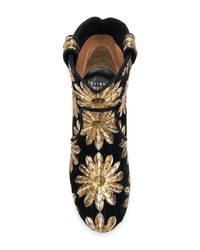 Laurence Dacade Embroidered Flower Ankle Boots