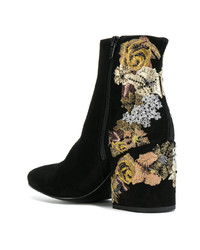Strategia Floral Embroidered Boots