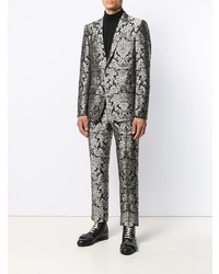 Dolce & Gabbana Floral Embroidered Two Piece Suit