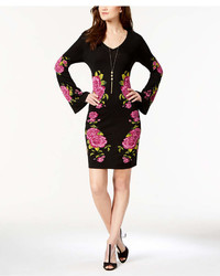 INC International Concepts Inc Petite Placed Print Sweater Dress Created For Macys