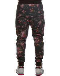 Arsnl The Haru Dropcrotch Sweatpant In Mesh Floral